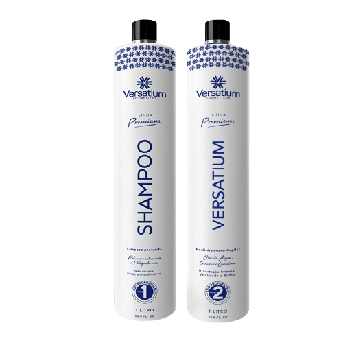 Kit Shampoo e Versatium Sem Formol 1 Litro - Versatium Cosméticos