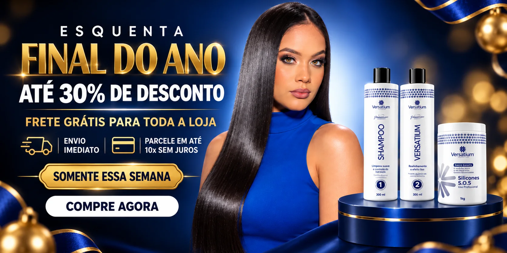 Esquenta Final do Ano Versatium: até 30% de desconto, frete grátis para toda a loja, envio imediato e parcele em até 10x sem juros. Somente essa semana.