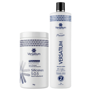 Versatium Sem Formol 100% Liso 1 Litro + Máscara Tratamento 1kg