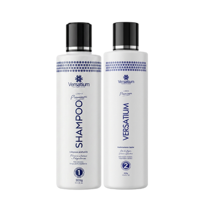 Versatium Sem Formol 100% Liso 300ml + Shampoo 300ml