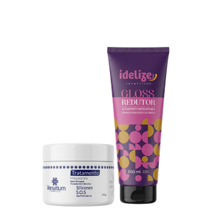 Alinhamento Fácil Idelize + Mascara de Tratamento 300g