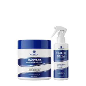 Máscara desemborrachante 500g + Protetor térmico 200ml | Recuperação Total E Reconstrução Intensiva