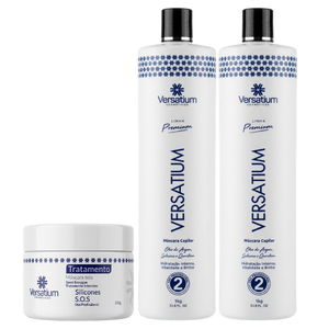 2 Versatium Sem Formol 100% Liso 1 Litro - Grátis Máscara de Tratamento 300g