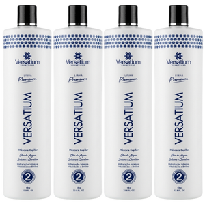 (Promoção compre 3 e ganhe 1) Combo 4 Versatium Sem Formol 100% Liso 1 Litro