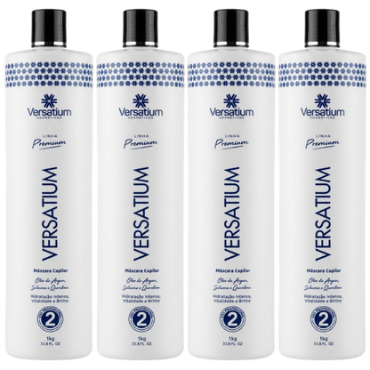 (Promoção compre 3 e ganhe 1) Combo 4 Versatium Sem Formol 100% Liso 1 Litro