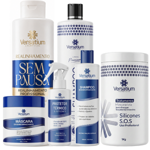 Combo Master Sem Pausa + Máscara 1kg | Liso Prolongado, Sem Formol, Efeito Espelhado e Máximo Rendimento