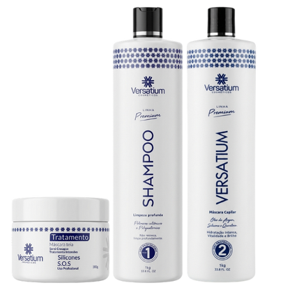 Kit Versatium Sem Formol 100% Liso + Máscara Tratamento 300g