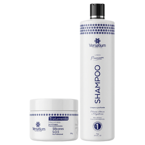 Máscara de Tratamento 300g + Shampoo Limpeza Versatium 1L