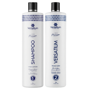 Kit Shampoo e Versatium Sem Formol 100% Liso 1 Litro