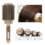 Pentear O cabelo Escova Nano Escova De Cabelo Íon Cerâmica Barril Rodada Pente Cabeleireiro Hair Salon Styling Ferramenta - Versatium Cosméticos